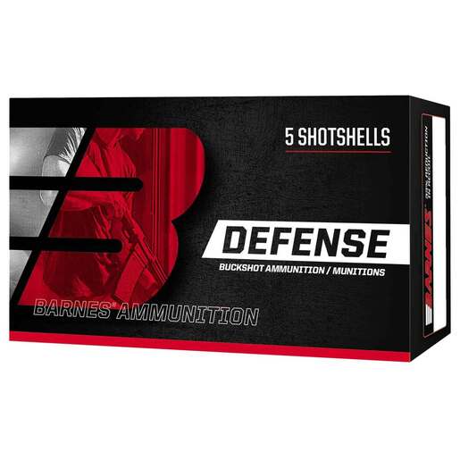 Barnes Bullets Defense 20Ga 2-3/4in 17 Pellet #3 Buckshot Shotshells - 5 Rounds - #3