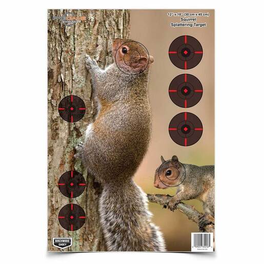 Birchwood Casey Pregame Squirrel Paper Target - 8 Pack