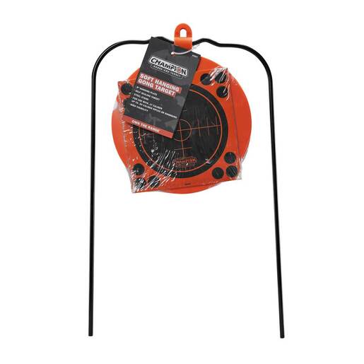 Champion Centerfire Hanging Gong Metal Target - Orange/Black