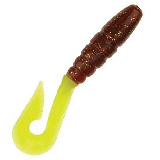 D.O.A. Lures C.A.L. Curl Tail Grub - Rootbeer/Chart