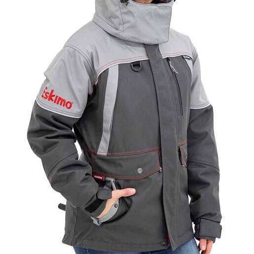 Eskimo Keeper Women's Ice Fishing Jacket - Gray/Black/Red S