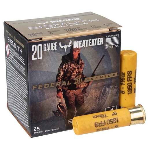 Federal Premium Bismuth 20 Gauge 3in #5 1-1/8oz Upland Shotshells - 25 Rounds - #5