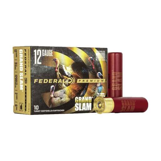 Federal Premium Grand Slam 12 Gauge 3-1/2in #6 2oz Turkey Shotshells - 10 Rounds - #6