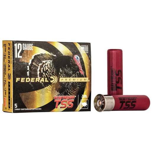 Federal Premium Heavyweight TSS 12 Gauge 3-1/2in #7 2-1/4oz Turkey Shotshells - 5 Rounds - #7