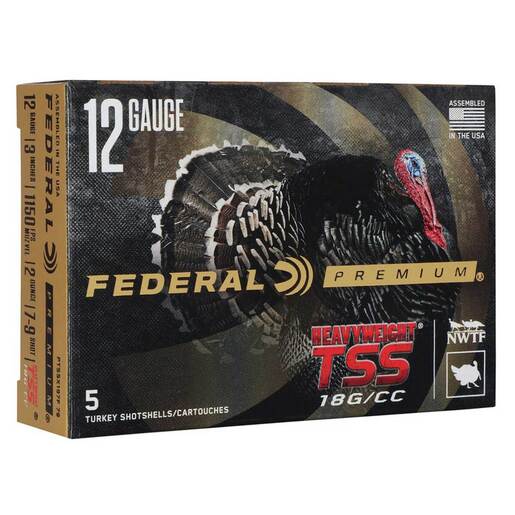 Federal Premium Heavyweight TSS 12 Gauge 3in #7,9 2oz Turkey Shotshells - 5 Rounds - #7,9