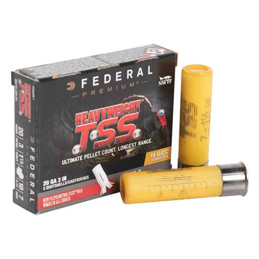 Federal Premium Heavyweight TSS 20 Gauge 3in #7 1-1/2oz Turkey Shotshells - 5 Rounds - #7