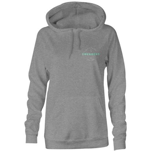 Grundens Women's Rope Knot Fishing Hoodie - Athletic Heather XS