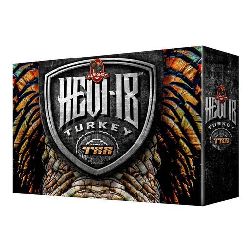 Hevi-Shot Hevi-18 TSS Turkey 12 Gauge 3-1/2in #9 2-1/4oz Turkey Shotshells - 5 Rounds - #9