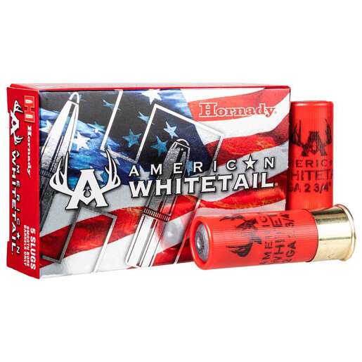 Hornady American Whitetail 12 Gauge 2-3/4in Rifle Slug 1oz Shotshells - 5 Rounds