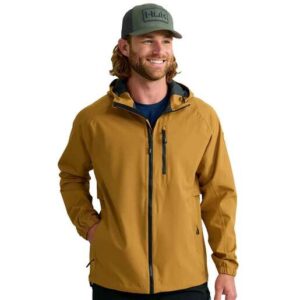 Huk Men's Rover Waterproof Fishing Rain Jacket - Sand Piper M