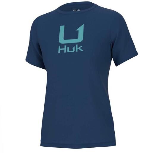 Huk Women's Logo Short-Sleeve Fishing Shirt - Set Sail S