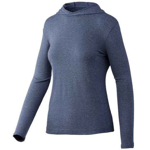 Huk Women's Waypoint Fishing Hoodie - Sargasso Sea M