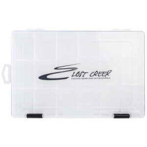 Lost Creek Utility Tackle Box - Clear Large - Up to 18 compartments