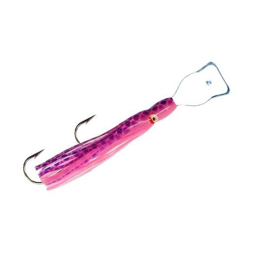 Macks Lure Wiggle Hoochie Rigged Squid Skirt - Glow Gator