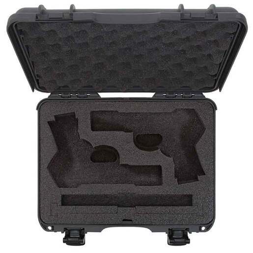 Nanuk 910 2UP Classic 14.3in Handgun Case - Graphite - Graphite
