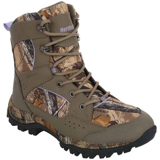 Northside Women's Woodbury II 800g Insulated Waterproof Hunting Boots - Stone/Lilac 6