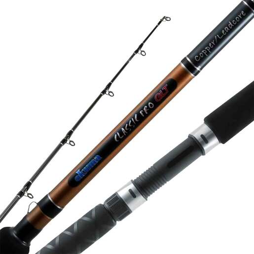 Okuma Classic Pro GLT Copper Leadcore Trolling Rod - 8ft 6in, Medium Power, Moderate Fast Action, 2pc - Copper