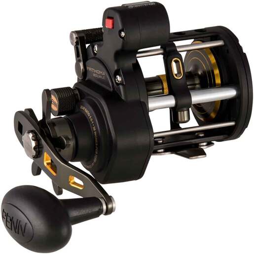 Penn Fathom II Level Wind Trolling/Conventional Reel - Black/Gold 15