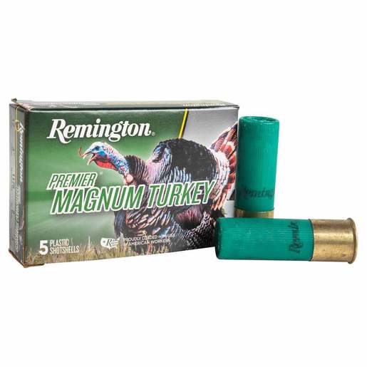 Remington Premier Magnum Turkey 12 Gauge 3in #4 2oz Turkey Shotshells - 5 Rounds - #4