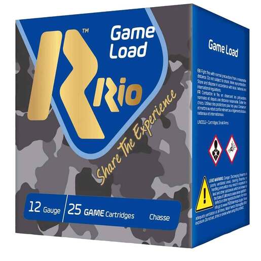 Rio Ammunition Game Load 12 Gauge 2-3/4in #9 1-1/4oz Upland Shotshells - 25 Rounds - #9
