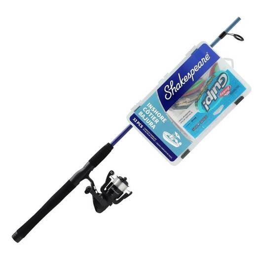 Shakespeare Catch More Fish Inshore Spinning Combo - Blue/Purple 35