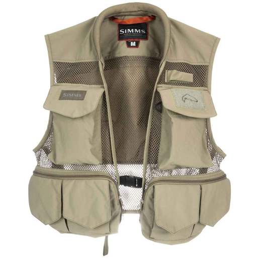 Simms Men's Tributary Mesh Fishing Vest - Tan M