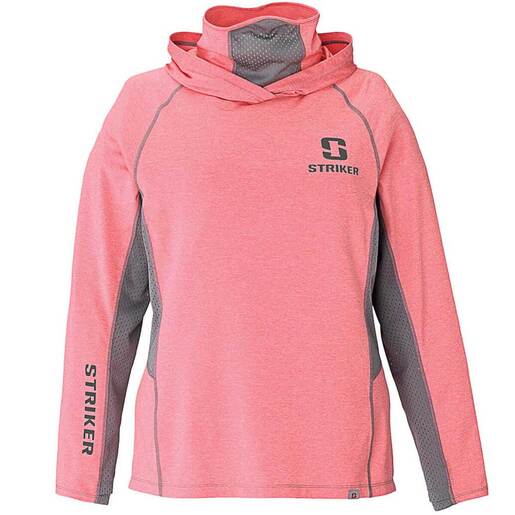 Striker Ice Women's Guardian Long Sleeve Fishing Shirt - Watermelon Heather M