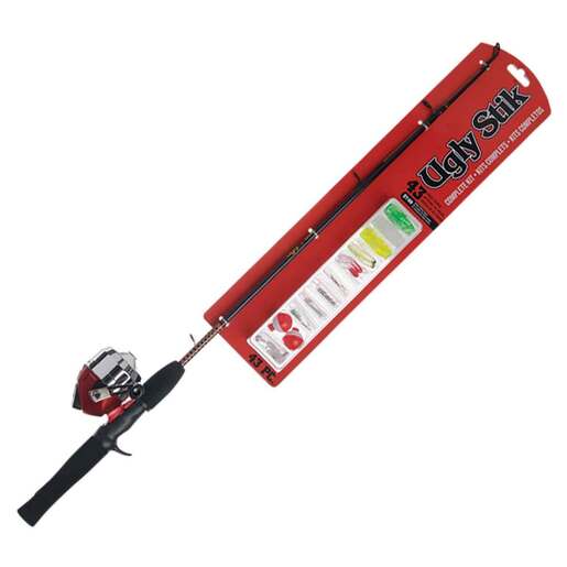 Ugly Stik Complete Spincast Rod and Reel Combo Kit - 10