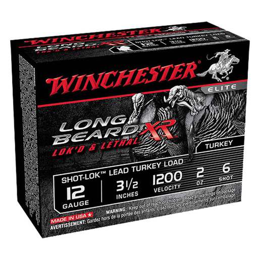 Winchester Long Beard XR 12 Gauge 3-1/2in #6 2oz Turkey Shotshells - 10 Rounds - #6