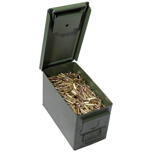 Winchester M193 5.56mm NATO 55gr FMJBT Rifle Ammo Metal Can Combo - 1000 Rounds