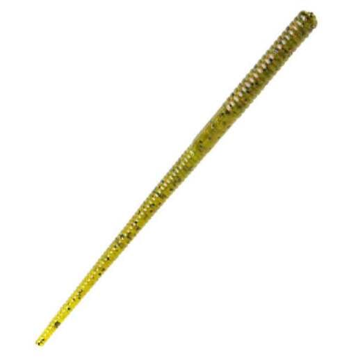 Zoom Magnum Shakey Head Worm Straight Tail Worm - Green Pumpkin
