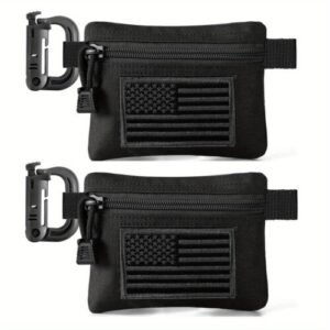 Tactical Molle Pouches 2 Pack Compact EDC Toolkit Pouches with Multiple Pockets