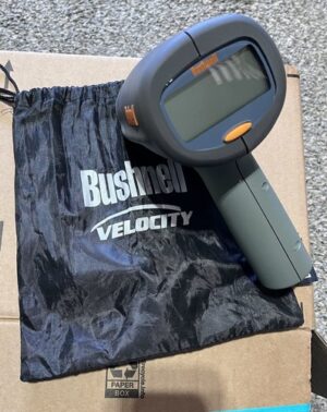 Bushnell Velocity Speed Gun Point Shoot 1 MPH Accuracy LCD Display Gray