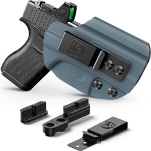 IWB Holster Compatible with Glock 43, 43X, 43X MOS - Concealed Carry Holster with Concealment Claw Ideal for Appendix Inside Waistband
