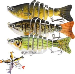 Fishing Gear - Bionic Swimming Bait, Probero Bionic Swimming Bait, Robotic Fishing Lures for Freshwater, 3D Bionic Swimming Lure Swims Just Like A Real Injured Bait Fish
