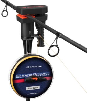 KastKing TrueWind Clamp-On Fishing Line Spooler, Portable Fishing Reel Spooler for Spinning & Baitcasting Reels, No Line Twist, Adjustable Tension, Built-in Line Cutter